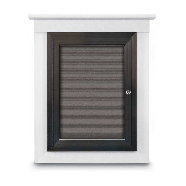 United Visual Products Sliding Glass Enclosed Letterboard, 96"x4, UV9009ACS-BLACK-BURGUN UV9009ACS-BLACK-BURGUN - main